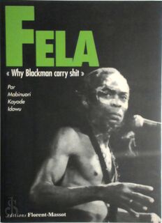Fela - Mabinuori Kayode Idowu (ISBN 9782908382471)