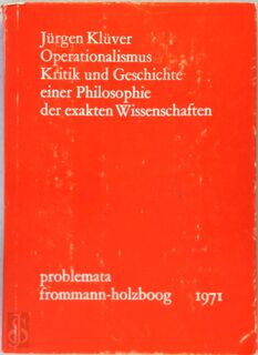 Operationalismus - Jurgen Kluver, Jürgen Klüver (ISBN 9783772803154)