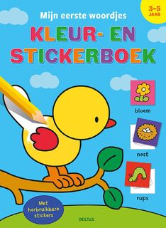 Mijn eerste woordjes kleur- en stickerboek (3-5 j.) - ZNU (ISBN 9789044762792)