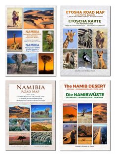 Das komplette Kartenset NAMIBIA Plus (4-teilig) - Claudia Du Plessis, Wynand Du Plessis (ISBN 9783947895441)
