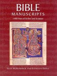 Bible Manuscripts - Scot McKendrick, Kathleen Doyle (ISBN 9780712349222)