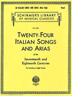 24 Italian Songs & Arias - Medium High Voice (ISBN 9780793510061)