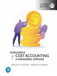 Horngren's Cost Accounting, Global Edition - Srikant Datar, Madhav Rajan (ISBN 9781292363073)