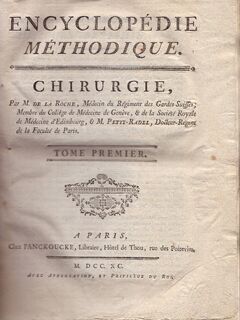 Encyclopédie Méthodique - M. de La Roche, M. Petit-Radel