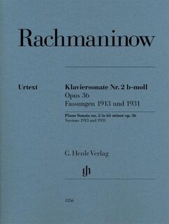 Klaviersonate Nr. 2 b-moll Opus 36 - Sergej Rachmaninow (ISBN 9790201812564)
