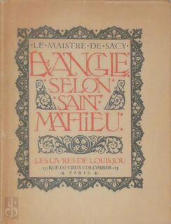Évangile selon Saint Mathieu - Le Maistre de Sacy