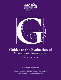 Guides to the Evaluation of Permanent Impairment - American Medical Association (ISBN 9781579478889)