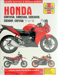 Honda CBR125R, CBR250R, CBR300$, CB300F & CRF250, '11 to '18 - Editors Of Haynes Manuals (ISBN 9781785214219)
