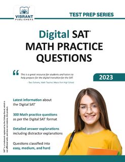 Digital SAT Math Practice Questions - Vibrant Publishers (ISBN 9781636511597)