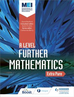 MEI Further Maths: Extra Pure Maths - David Bedford (ISBN 9781510403628)