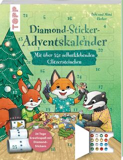 Diamond-Sticker-Adventskalender - Mimi Hecher, Bibi Hecher (ISBN 9783735892423)