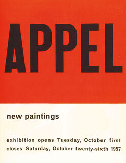 New Paintings - Martha Jackson Gallery, New York - 1957 - Karel Appel