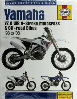 Haynes Yamaha YZ & WR4-Stroke Motocross & Off-Road Bikes '98 To '08 Service and Repair Manual - Alan Ahlstrand (ISBN 9781620922156)