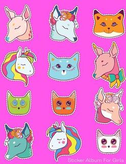 Sticker Album For Girls: 100 Plus Pages For PERMANENT Sticker Collection, Activity Book For Girls - 8.5 by 11 - Maz Scales (ISBN 9781975944414)