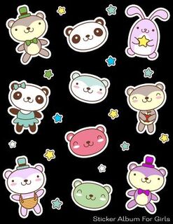 Sticker Album For Girls: 100 Plus Pages For PERMANENT Sticker Collection, Activity Book For Girls, Black - 8.5 by 11 - Maz Scales (ISBN 9781975946296)