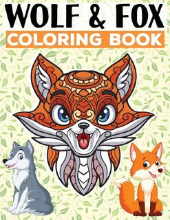 Wolf & Fox Coloring Book - Levi T (ISBN 9789310001983)