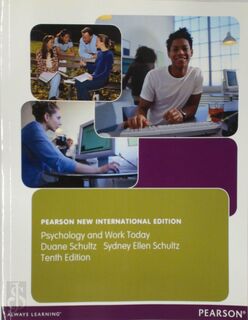 Psychology and Work Today - Duane Schultz, Sydney Ellen Schultz (ISBN 9781292021683)