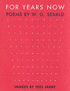 For Years Now - Winfried Georg Sebald (ISBN 9781904095095)