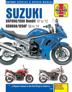 Suzuki GSF650/1250 Bandit & GSX650/1250F (07-14) Haynes Repair Manual - Phil Mather (ISBN 9780857336392)