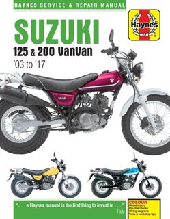 Suzuki RV125/200 VanVan (03 - 17) Haynes Repair Manual - Phil Mather (ISBN 9781785213557)