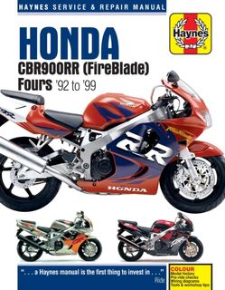 Honda CBR900RR FireBlade (92 - 99) Haynes Repair Manual - Haynes Publishing (ISBN 9780857339386)
