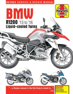 BMW R1200 dohc liquid-cooled Twins (13 - 16) Haynes Repair Manual - Matthew Coombs (ISBN 9781785212819)