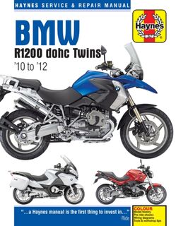 BMW R1200 dohc (10 - 12) Haynes Repair Manual - Haynes Publishing (ISBN 9781785213472)