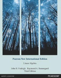 Linear Algebra - John B. Fraleigh, Raymond Beauregard (ISBN 9781292042725)