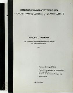 Hugues C. Pernath [2 delen] - Joris Gerits