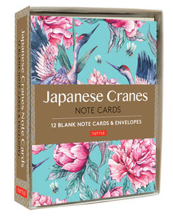 Japanese Cranes Note Cards: 12 Blank Note Cards & Envelopes (6 X 4 Inch Cards in a Box) - Tuttle Studio (ISBN 9780804851640)