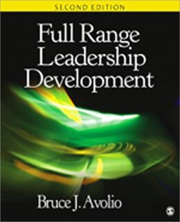Full Range Leadership Development - Bruce J. Avolio (ISBN 9781412974752)