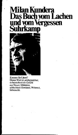 Das Buch vom Lachen und Vergessen - Milan Kundera, Franz Peter Künzel Das Buch vom Lachen und Vergessen - Milan Kundera, Franz Peter Künzel
