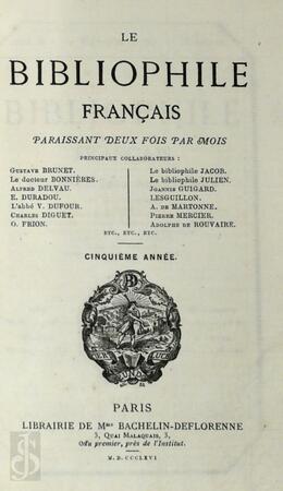 Le bibliophile français - Le bibliophile français -