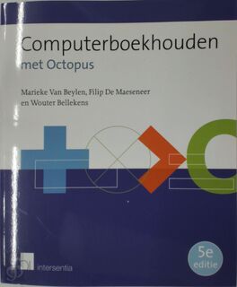 Computerboekhouden met Octopus 5de ed - Marieke Van Beylen (ISBN 9789400009073)