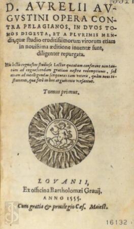 Opera contra pelagianos - Aurelius Augustinus Opera contra pelagianos - Aurelius Augustinus