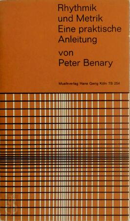 Rhythmik und Metrik - Peter Benary