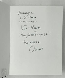 Het fabeldier dat Komrij heet [opdracht aan Hugo Claus] - Onno Blom, Gerrit Komrij