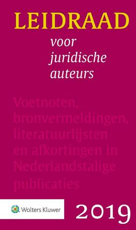 Leidraad voor juridische auteurs - 
