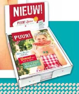 PUUR! Zomer 2014 display met 10 exemplaren