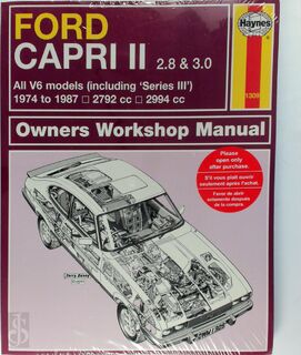 Ford Capri II and III 2 8 And 3 0 1974-1987 - Haynes (ISBN 9780857336941)
