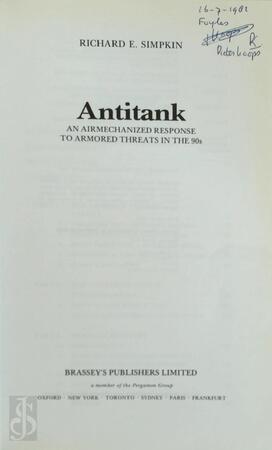 Antitank - Richard E. Simpkin Antitank - Richard E. Simpkin