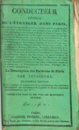 Conducteur général de l'étranger dans Paris - A. Teyssedre Conducteur général de l'étranger dans Paris - A. Teyssedre