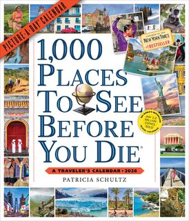 1,000 Places to See Before You Die Picture-A-Day® Wall Calendar 2026 - Patricia Schultz (ISBN 9781523531196)