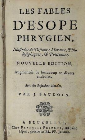 Les fables d'Esope Phrygien - J. Baudoin