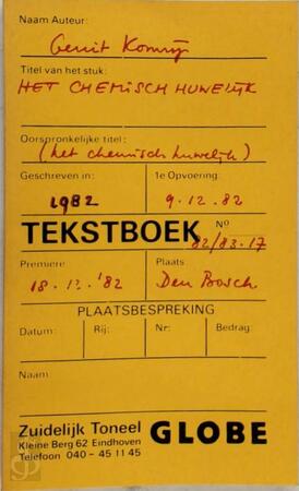 Het chemisch huwelijk - Gerrit Komrij Het chemisch huwelijk - Gerrit Komrij