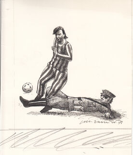 Jan Vanriet- Originele tekening - cartoon - VANRIET, Jan