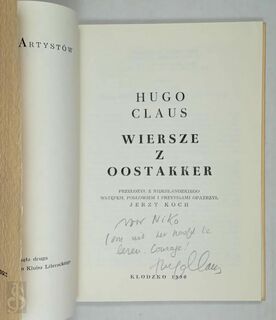 Wierze z Oostakker [met gesigneerde opdracht van Claus] - Hugo Claus, Jezy [Vert.] Koch