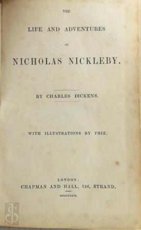 The Life and Adventures of Nicholas Nickleby - Charles Dickens The Life and Adventures of Nicholas Nickleby - Charles Dickens