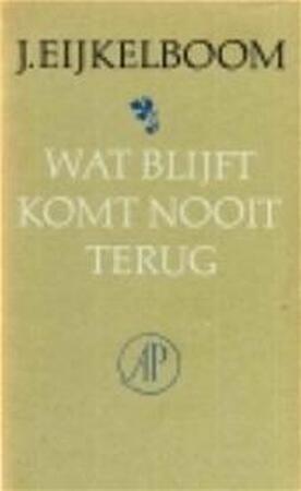 Wat blijft komt nooit terug - J. Eijkelboom Wat blijft komt nooit terug - J. Eijkelboom