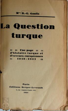 La question turque - Berthe Georges-Gaulis La question turque - Berthe Georges-Gaulis